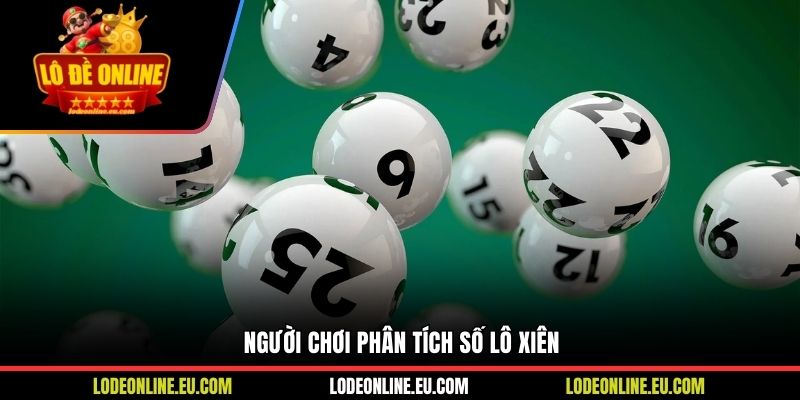 Người chơi phân tích số lô xiên